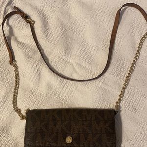 Monogram wallet crossbody purse.